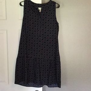 Loft dark navy/maroon dress